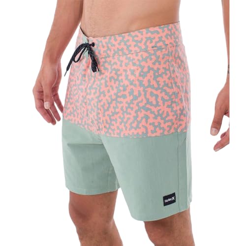 Hurley Herren Block: 45,7 cm Boardshorts, Green Bay, 46 von Hurley