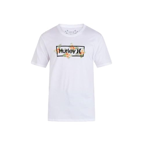 Hurley Herren Evd Congo Outline T-Shirt, Weiß, L von Hurley