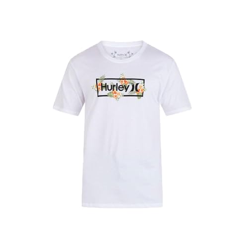 Hurley Herren Evd Congo Outline T-Shirt, Weiß, M von Hurley