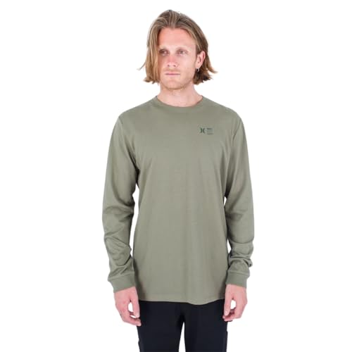 Hurley Herren Evd Explr Supply Ls T-Shirt, Army, L von Hurley