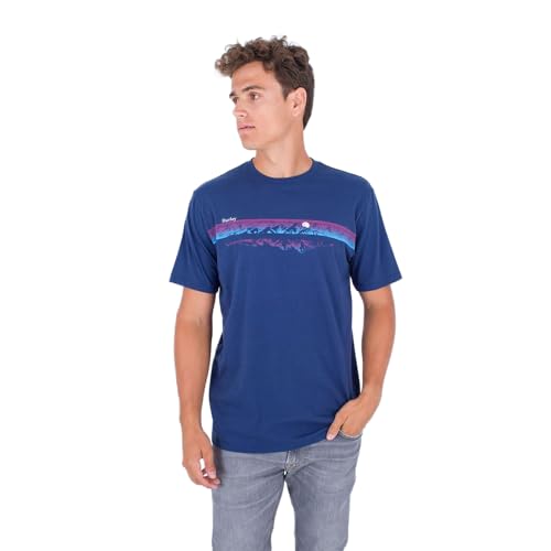 Hurley Herren Evd Peak Hunter Ss T-Shirt, Blue Void, L von Hurley