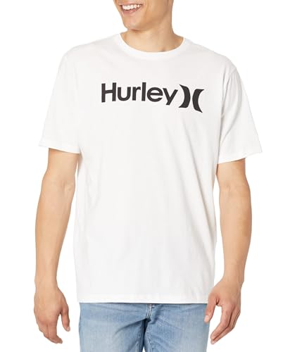 Hurley Herren Evd WSH O&o Solid Ss T-Shirt, Weiß, XL von Hurley