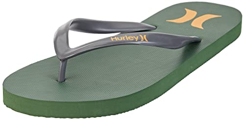 Hurley Herren M Icon Sandalen Flip-Flop, Bronze Grün, 41 EU von Hurley