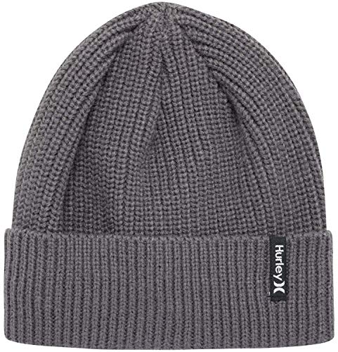 Hurley Herren M Max Cuff 2.0 Beanie Baseballkappe, dunkelgrau, Einheitsgröße von Hurley