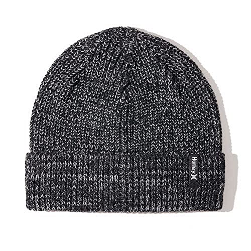 Hurley Herren M Max Cuff 2.0 Beanie Baseballkappe, schwarz/grau, Einheitsgröße von Hurley