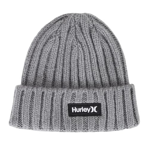 Hurley Herren M Squaw Beanie-Mütze, Grau, Einheitsgröße von Hurley