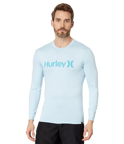 Hurley Herren OAO Quickdry Rashguard LS Rash-Guard-Shirt, Sea Haze, M von Hurley