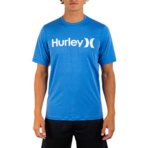 Hurley Herren One and Only Hybrid T Rash-Guard-Shirt, Pazifikblau, XX-Large von Hurley