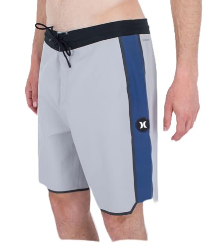 Hurley Herren Phantom+ Sidewinder Fuse 18" Boardshorts, Lt Stone Grey, W28 von Hurley