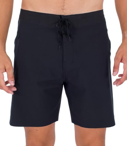 Hurley Herren Phantom Alpha Boardshorts, Schwarz, 32 von Hurley