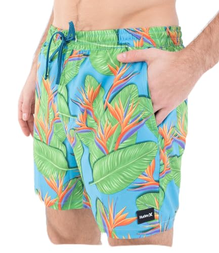 Hurley Herren Phantom Eco Poolside Combo 40,6 cm Boardshorts, Arctic Neon, S 7-9 von Hurley