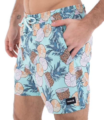 Hurley Herren Phantom Eco Poolside Combo 40,6 cm Boardshorts, Tropischer Nebel, S 7-9 von Hurley