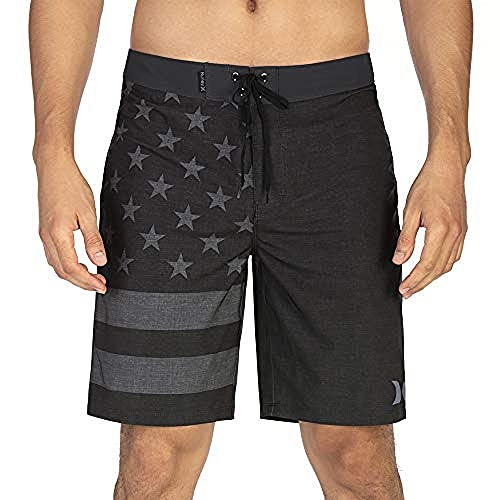 Hurley Herren Phantom Patriot Cheers, 50,8 cm Boardshorts, Schwarz A, 84 cm von Hurley