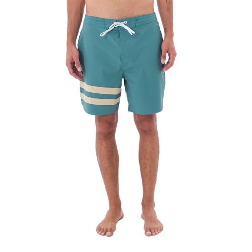 Hurley Herren Phntm Blck Prty Rngd 18 Boardshorts, Deep Mojito, W32 von Hurley