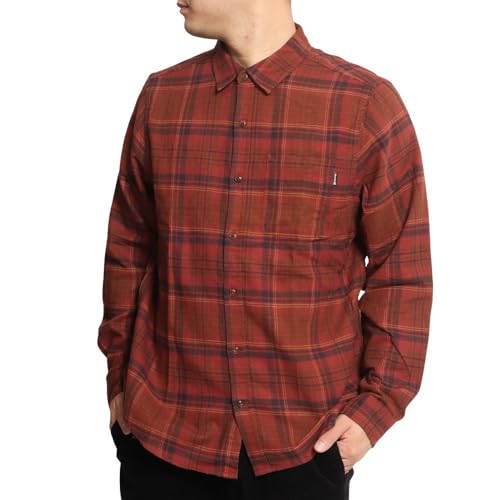 Hurley Herren Portland Flannel Long Sleeve T-Shirt, Redstone, S von Hurley