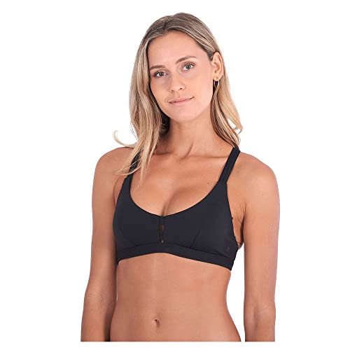 Hurley Max Solid Scoop Bikini Top Black XL (US 14-16) von Hurley