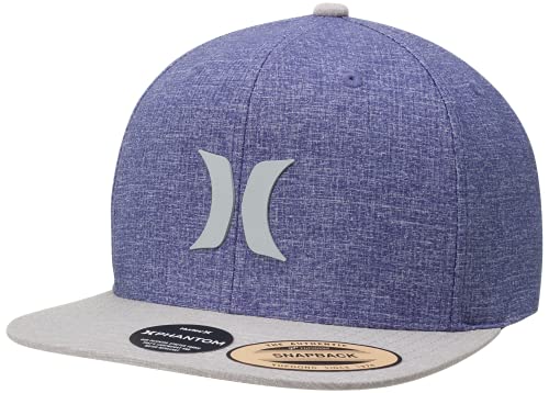 Hurley Men's Baseball Cap - AeroBill Snap-Back Trucker Hat, UPF 50, Size One Size, Coastal Blue von Hurley