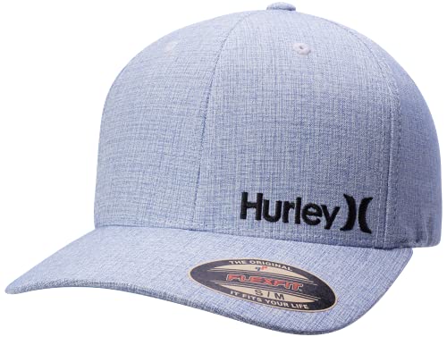 Hurley Men's Baseball Cap - Corp Stretch Fitted Hat, Size Small-Medium, Pacific Blue von Hurley