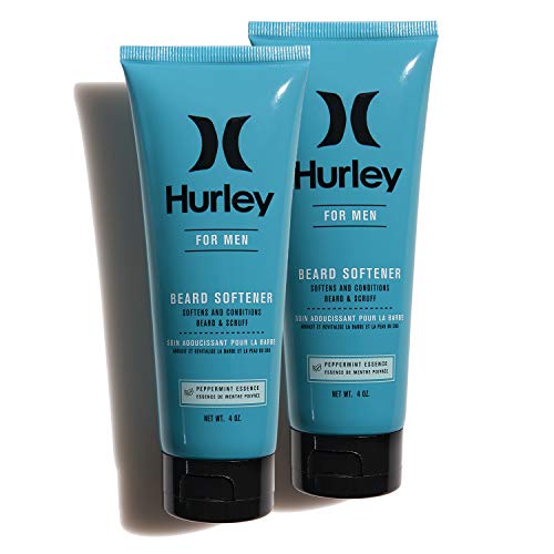 Hurley Men's Beard Softener - Softening and Moisturizing Conditioner for Beards and Scruff, Peppermint 4 ounce (Packung mit 2 Stück) von Hurley