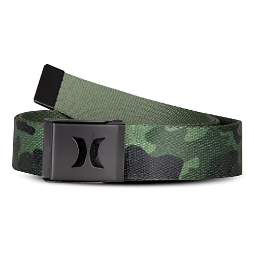 Hurley Men's Web Belts, Camo, one Size fits Most up to a 42" Waist von Hurley