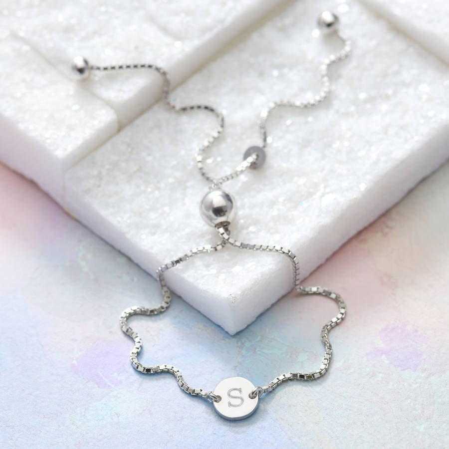 Personalisierte Silber Charme Armband von Hurleyburleygifts