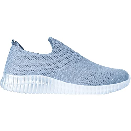 Hurry Jump Slip On Sneakers Damen Gesundheitsschuhe Damen Bequeme Schuhe Damen und Leichtgewicht für Walking Running Working Krankenschwester oder Krankenhaus - Grau - 37 von Hurry Jump