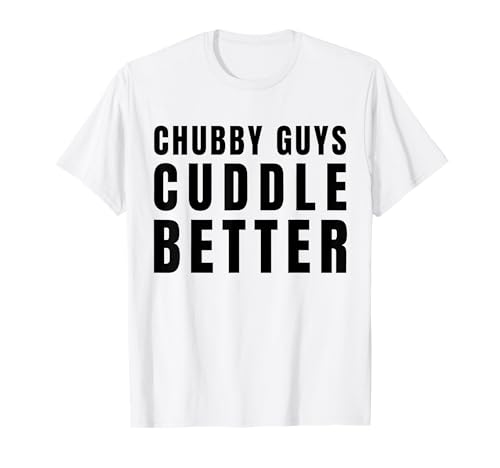 Lustige mollige Jungs kuscheln mit besserem Ehemann, Freund, Humor T-Shirt von Husband Boyfriend Humor