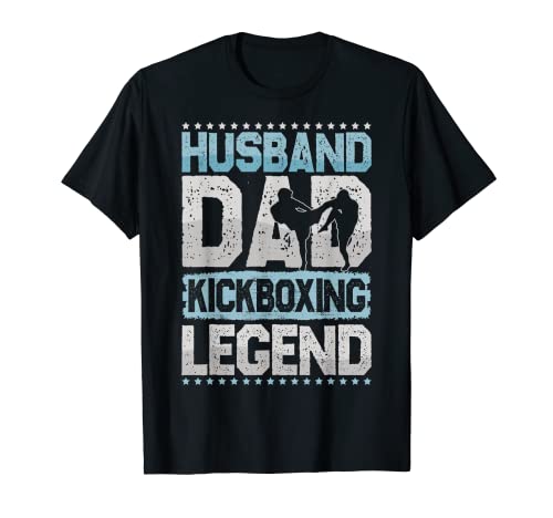 Kampfsport Ehemann Dad Kickboxen Legende Kickboxen Herren T-Shirt von Husband Dad Legend All Hobbies