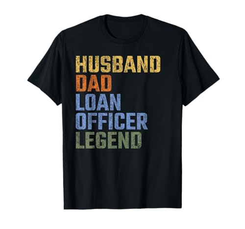 Herren Ehemann Papa Loan Officer Legende Vatertag Vintage Retro T-Shirt Herren Ehemann Papa Loan Officer Legende Vatertag Vintage Retro T-Shirt von Husband Dad Loan Officer Legend Vintage Apparel