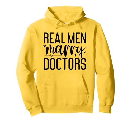 Echte Männer heiraten Ärzte Pullover Hoodie Echte Männer heiraten Ärzte Pullover Hoodie von Husband Physician