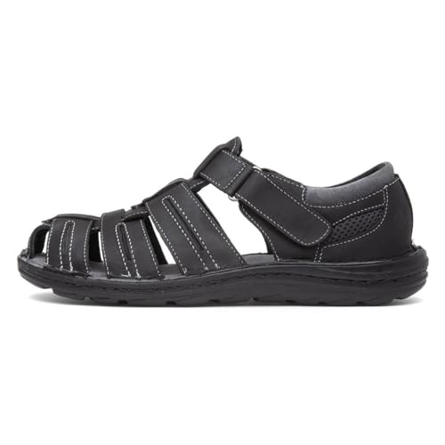 Hush Puppies Albert Sandale Herren Sommer, Schwarz, 42 EU von Hush Puppies