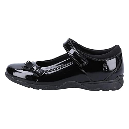 Hush Puppies Carrie Schulschuh Junior Schuluniform-Schuh, Schwarz, 32 EU von Hush Puppies