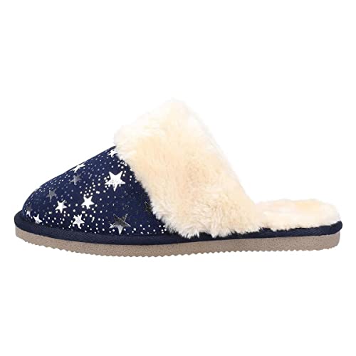 Hush Puppies Damen Arianna Star Slipper Hausschuh, Navy, 37 EU von Hush Puppies