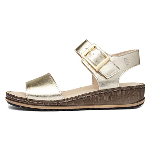 Hush Puppies Damen Ellie Sandale, Gold, 37 EU Hush Puppies Damen Ellie Sandale, Gold, 37 EU von Hush Puppies