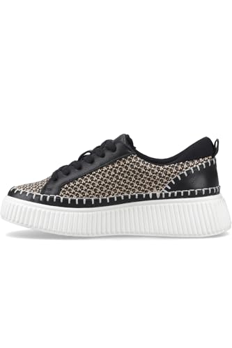 Hush Puppies Damen Haisley Woven Trainer, Schwarz, 40 EU von Hush Puppies