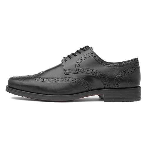 Hush Puppies Herren Brace Brogue Schuluniform-Schuh, Schwarz, 42 EU von Hush Puppies