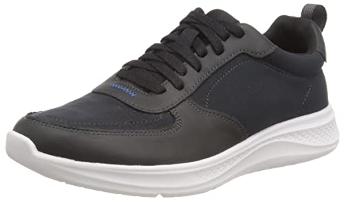 Hush Puppies Herren Elevate Lace Up Sneaker, Schwarz, 44.5 EU von Hush Puppies