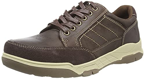 Hush Puppies Herren Finley Sneaker, Coffee, 39.5 EU von Hush Puppies