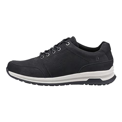 Hush Puppies Herren Joseph Lace Up Sneaker, Schwarzes Nubukleder, 40 EU von Hush Puppies