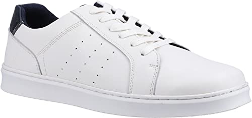 Hush Puppies Herren Mason Sneaker, weiß, 42 EU von Hush Puppies