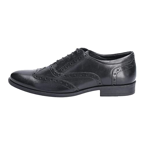 Hush Puppies Herren Oaken Brogues, Schwarz (Black Black) von Hush Puppies