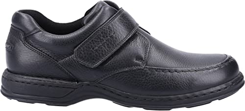 Hush Puppies Herren Römischer Klettverschluss Slipper, Schwarz, 46 EU von Hush Puppies