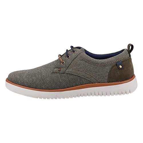 Hush Puppies Herren Sandy Lace Up Sneaker, Khaki, 40.5 EU von Hush Puppies