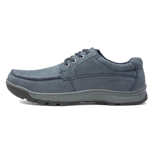 Hush Puppies Herren Tucker Derbys, Blau (Navy Nubuck Navy), 43 EU von Hush Puppies