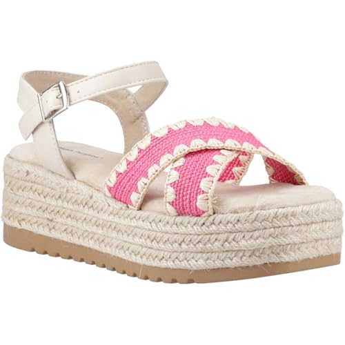 Hush Puppies JEMMA Damen Espadrille PU Fuchsia Sandalen, rose, 39 EU von Hush Puppies