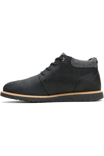 Hush Puppies Jenson Leather Herren Stiefeletten Schwarz, Schwarz , 44-45 EU von Hush Puppies