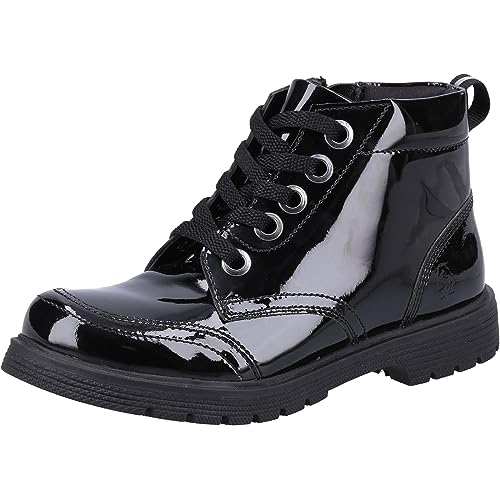 Hush Puppies Jolie Patent Senior Chelsea-Stiefel, Schwarz, 39 EU Schmal von Hush Puppies