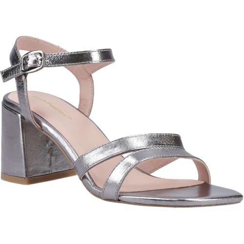 Hush Puppies Nalani Leather Damen Pewter Sandalen, silber, 36 EU von Hush Puppies