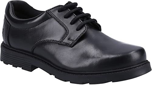 Hush Puppies Oliver Senior Schuluniform-Schuh, Schwarz, 40 EU von Hush Puppies