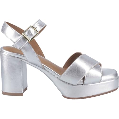 Hush Puppies Ophelia Suede Damen Silver Heels, silber, 38 EU von Hush Puppies